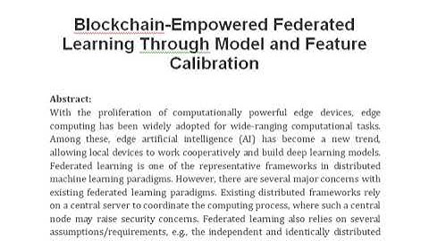 Blockchain Empowered Federated Learning Through Model and Feature Calibration