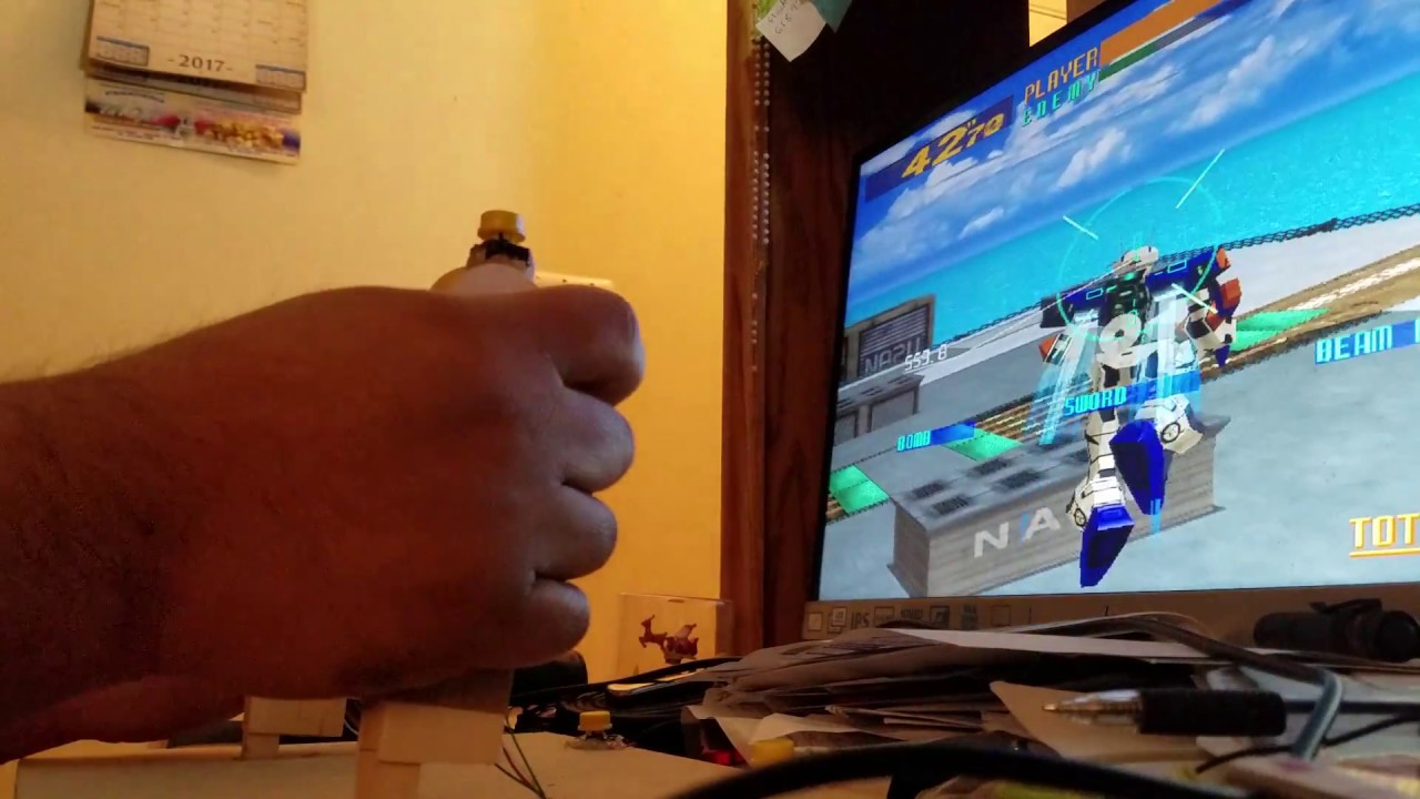 Home made twin stick cyber troopers virtual on controller
