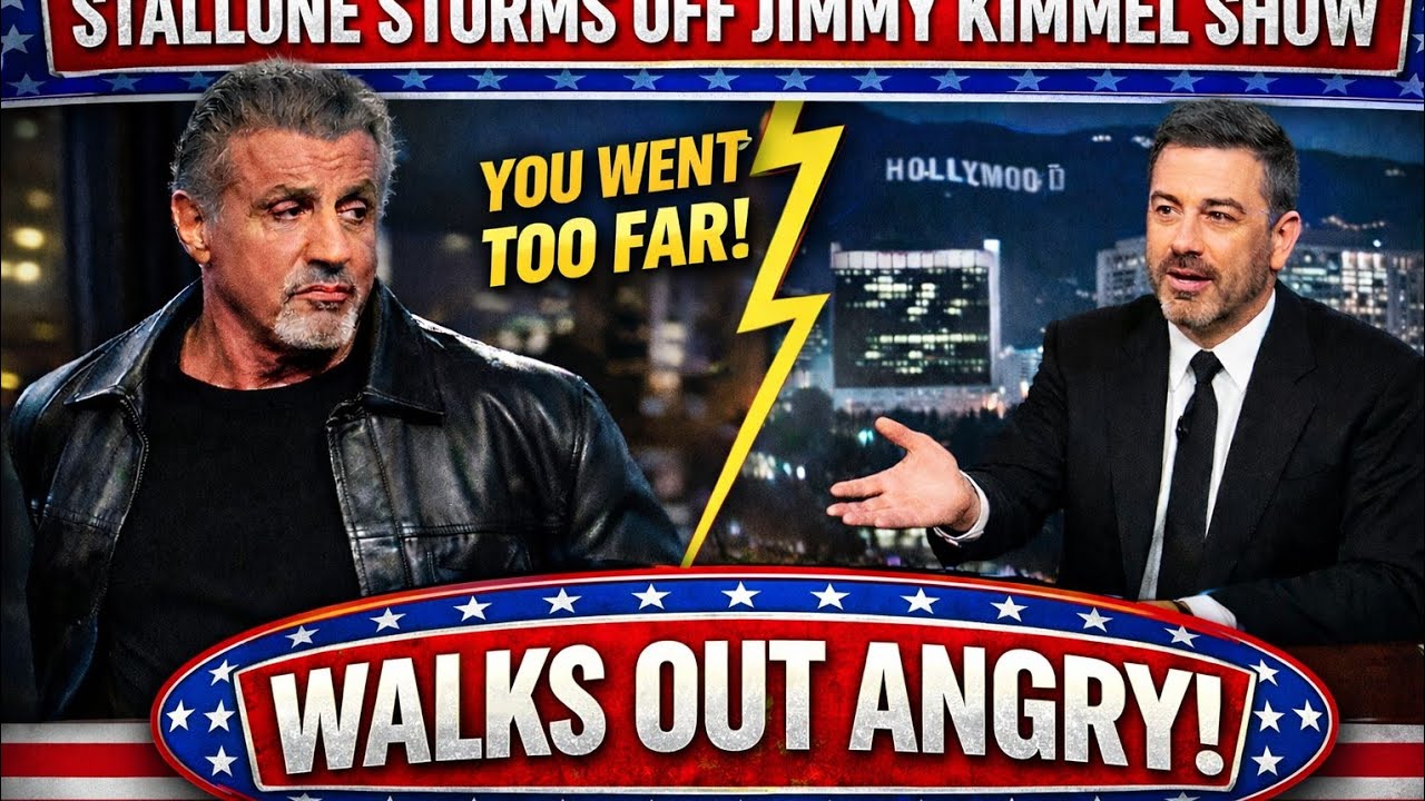 Stallone Storms Off Jimmy Kimmel Live After Brutal On-Air Clash – “You Went Too Far!”
