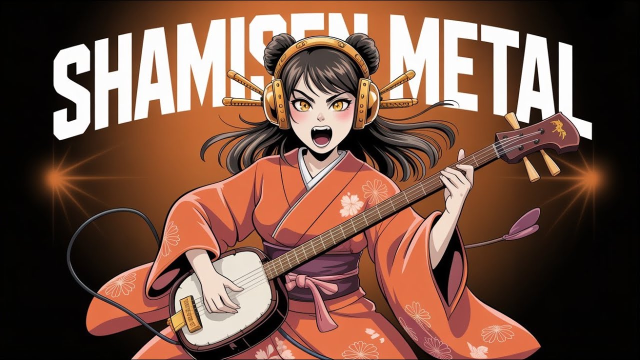 Japanese Metal Fusion with Shamisen | Boost Your Focus & Creativity | AMG Vibes 🎮📚