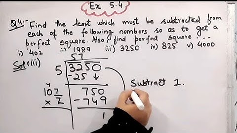 Find least number which must be added to each of following number so as to get perfect square,find