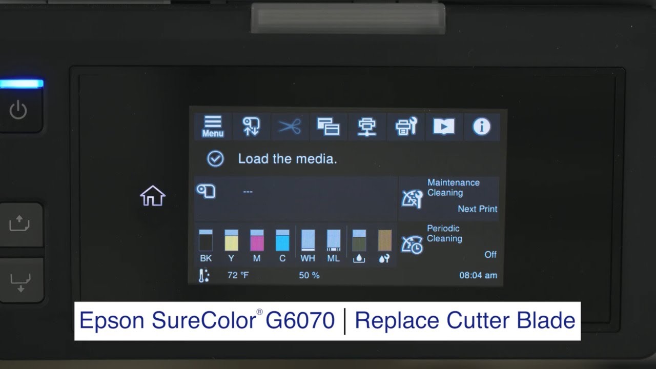 SureColor G6070 | How to replace the auto cutter blade
