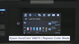 SureColor G6070 | How to replace the auto cutter blade