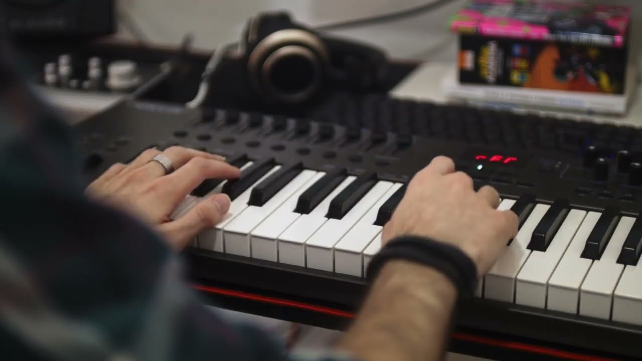 Recording heavy synth riff