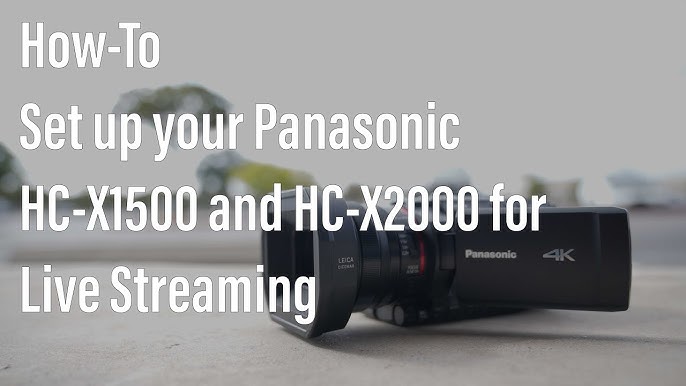 Panasonic HC-X20 4K Mobile Camcorder with Rich Connectivity