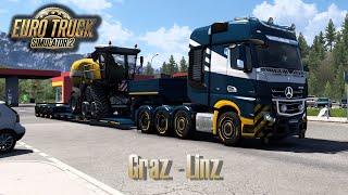 Euro Truck Simulator 2 | Graz - Linz | Forage Harvester screenshot 3