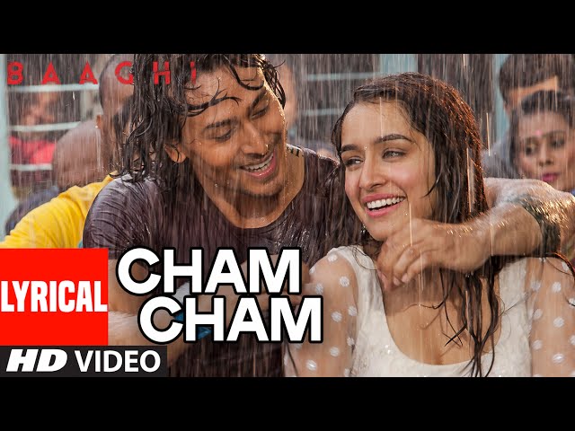 Cham Cham LYRICAL Video | BAAGHI | Tiger Shroff, Shraddha Kapoor | Meet Bros, Monali Thakur class=