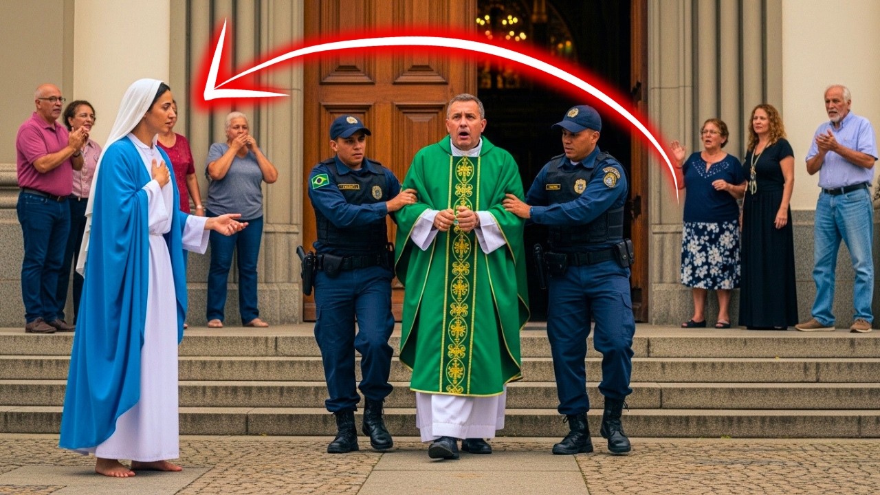 UM PADRE FOI PRESO DURANTE A MISSA… VIRGEM MARIA CHEGOU E DISSE 