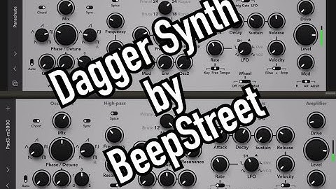 Dagger Synth ( Analog modeling synthesizer by BeepStreet) | Dub Techno