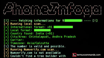 How to Install and Use Phoneinfoga in Termux