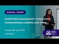 Chartered Management Consultant - Transforming Careers and Firms