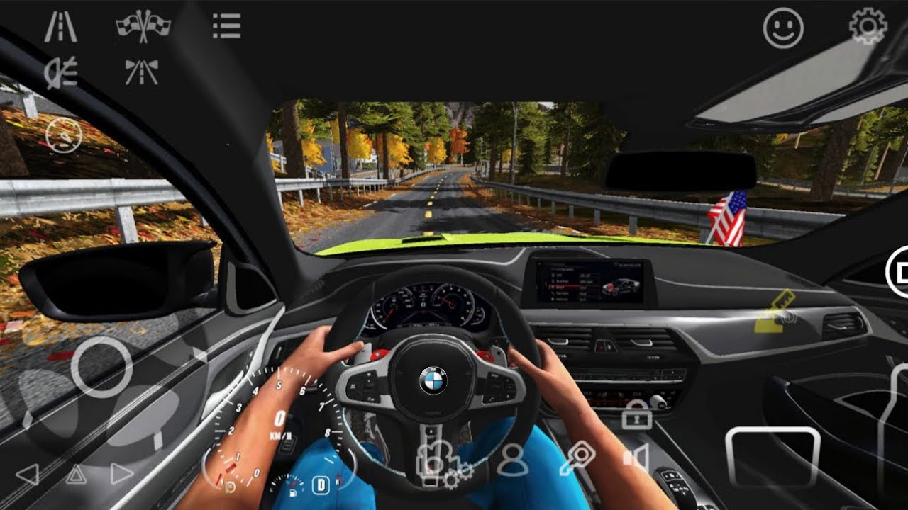 As a taxi driver on my bmw - car parking multiplayer 
