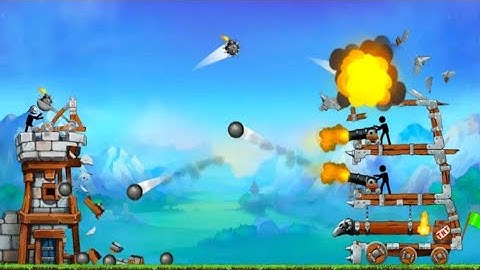 The Catapult king of Mining Epic Stickman Castle