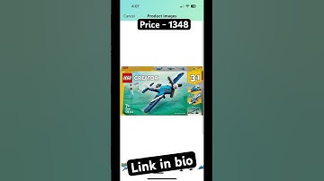 LEGO Creator 3in1 Aircraft: Race Plane Toy Vehicle Playset 31160 Building Blocks