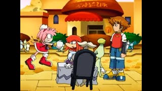 Sonic X Comparison Amy Chases Sonic Through The Marketplace Japanese Vs English