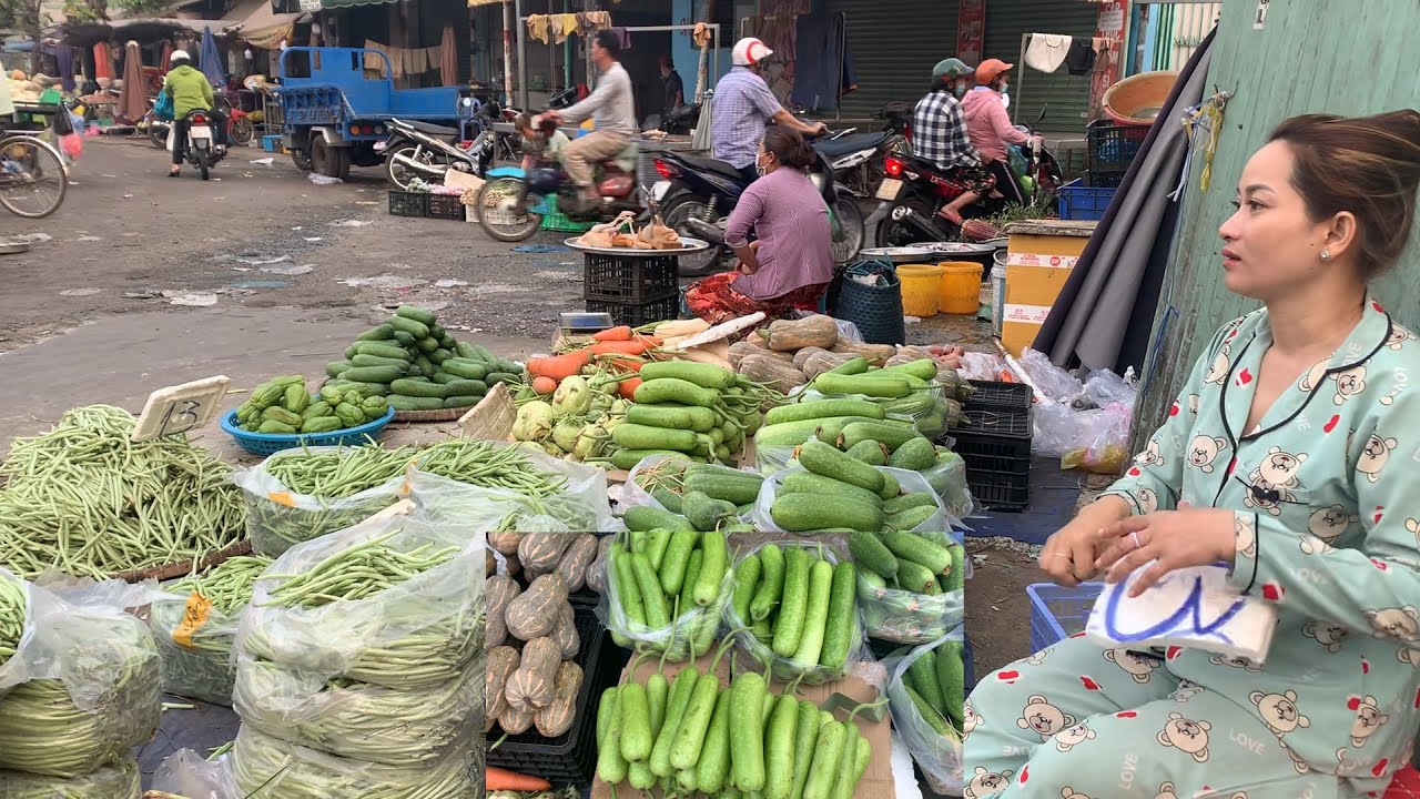 524#CHỢ CHỒM HỔM,BÁN RAU CỦ QUẢ,GIÁ RẺ,CHỢ ĐẦU MỐI HÓC MÔN - YouTube