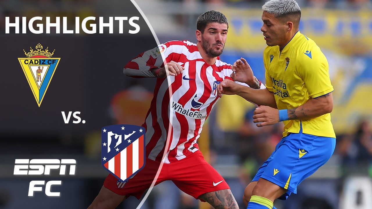 Diskriminere dommer kål Cadiz vs. Atletico Madrid | LaLiga Highlights | ESPN FC - YouTube