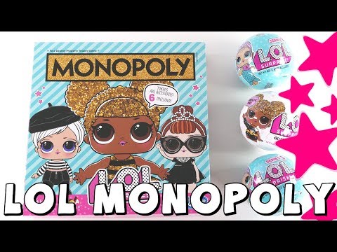 LOL Surprise Doll Monopoly Game and LOL Glitter Series Toy Doll Opening | The Amy Jo Show DCTC