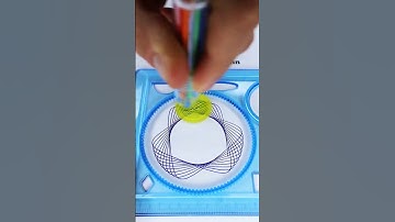 How many rotations did the pen make in total? 🤔 #2024 #shorts #spirograph #ruler #viral