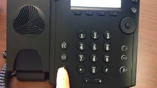 VVX 311: Placing a Call on Hold