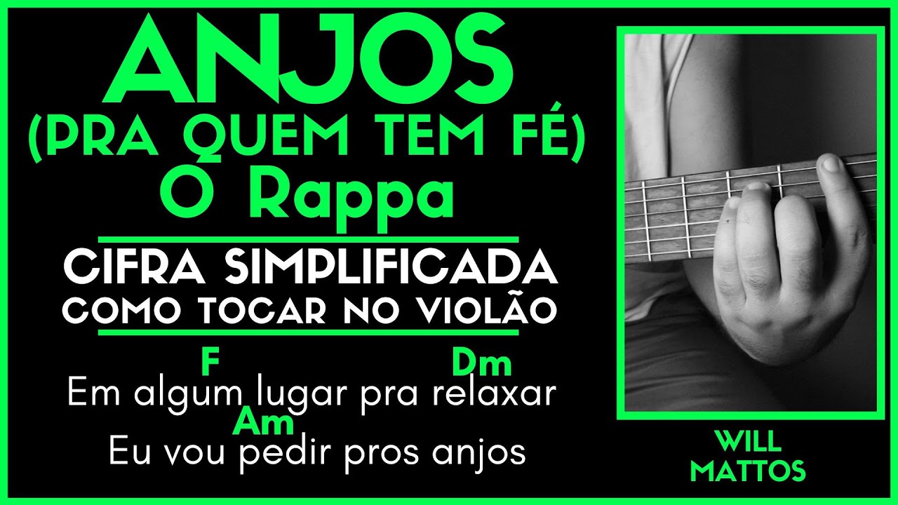 ANJOS - O Rappa l Cifra Simplificada Letra e Música Como Tocar Violão ...