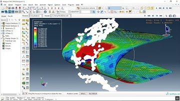 Simulatio bird strike impact with SPH method to the composite blade in Abaqus