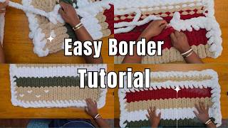 How to Add a Border to a Chunky Knit Blanket | Easy Step-by-Step Tutorial
