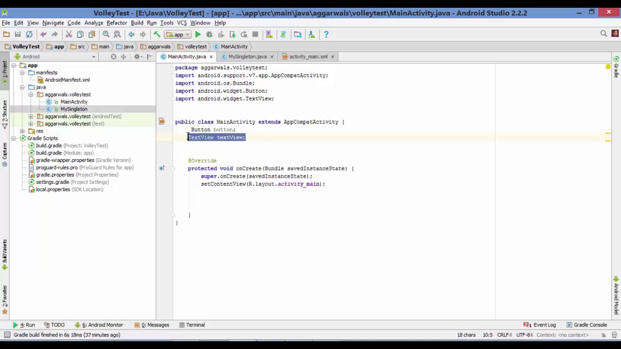 #4 VOLLEY ANDROID|| IMAGE FROM SERVER|| ANDROID STUDIO 2017 - YouTube