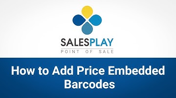 How to Add Price Embedded Barcodes