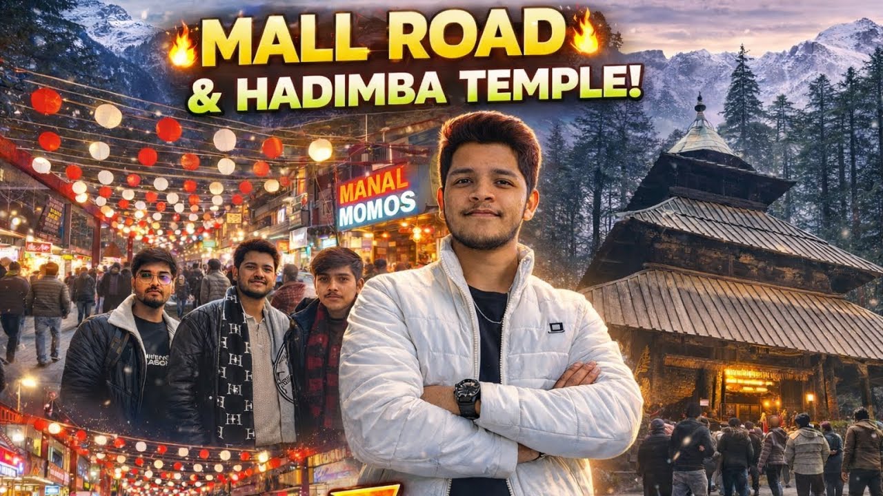 Vlog 5 | Visiting Mall road and Hadimba Temple | Day -1, Part -2 | MANALI SERIES 