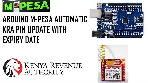 Arduino KRA pin with expirery date using mobile money || mpesa