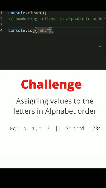 convert letter to number in alphabet order || JavaScript challenges # ...