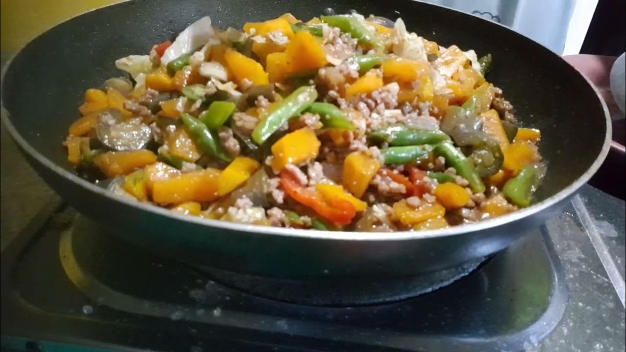 SIMPLE RECIPE MIXED VEGETABLES WITH BEEF GINILING YouTube
