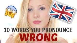 10 English words that you pronounce INCORRECTLY | British English Pronunciation   (Free PDF & Quiz!)