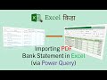 Importing Bank Statement PDF into Excel via Power Query