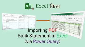 Importing Bank Statement PDF into Excel via Power Query