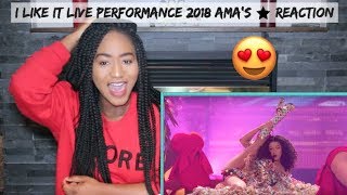 Cardi B, Bad Bunny \& J Balvin - I Like It [2018 American Music Awards] | REACTION