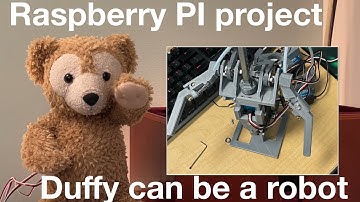 Our robot arm project using Raspberry PI for Duffy Bear