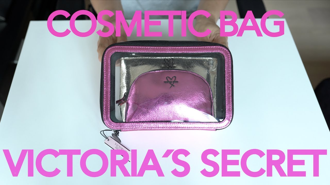 Victoria's Secret, Bags, Victorias Secret 3 Piece Makeup Bag Cosmetic Case