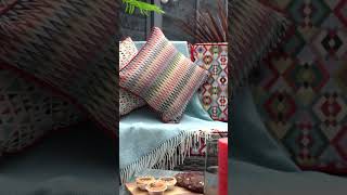 TRANSFORM your garden with outdoor fabrics & waterproof cushions! #outdoordecor #outdoorfurniture