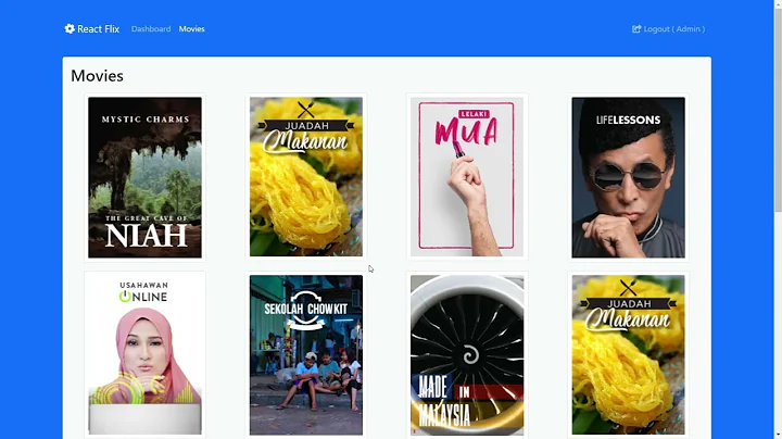 ReactJS Laravel VOD HLS Streaming Demo