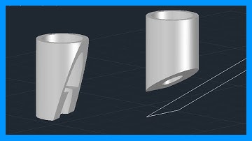 Autocad - Cortar sólidos 3D. Seccionar sólidos. Tutorial en español HD