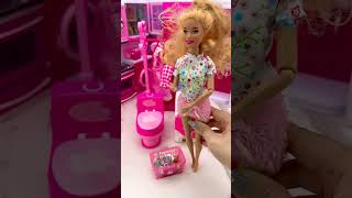 Satisfying With Unboxing Barbie Laundry Set Toys, ASMR Video #shots