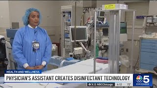 Man who created portable disinfecting machine during pandemic gives back to hospital