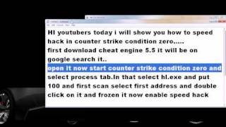 how to speed hack in counterstrike condition zero