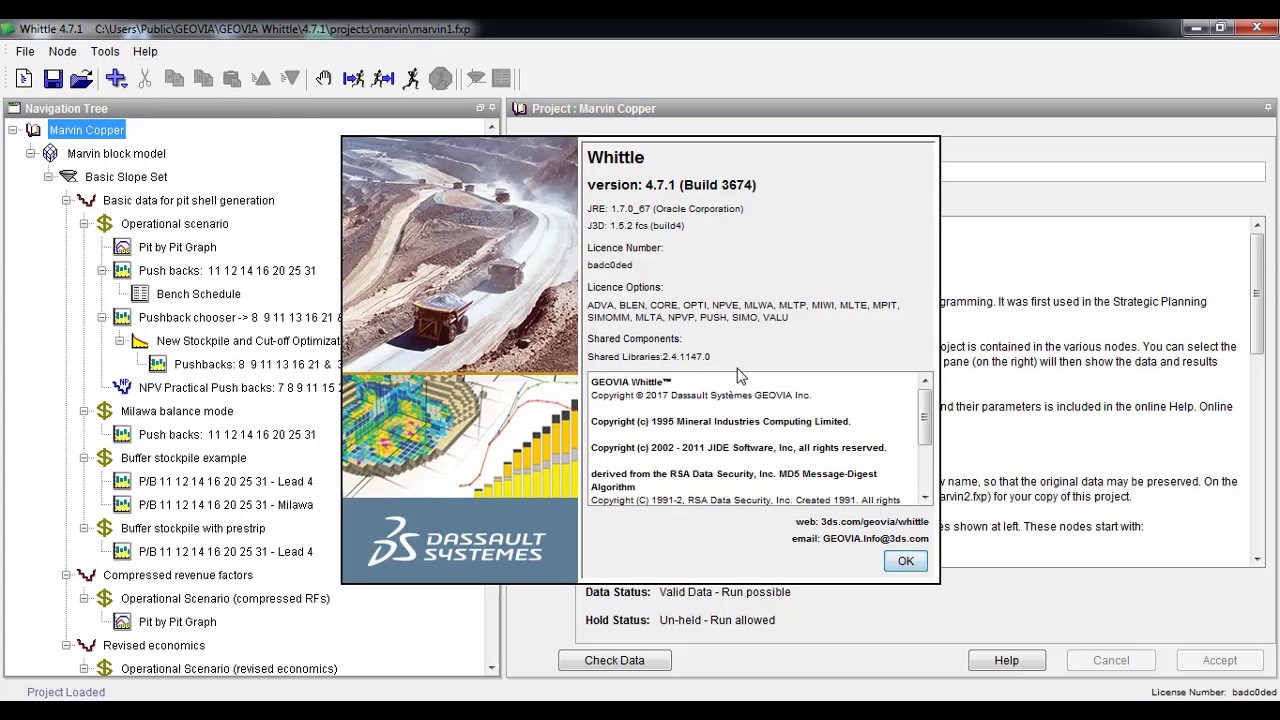 GEOVIA Whittle 4.7.1