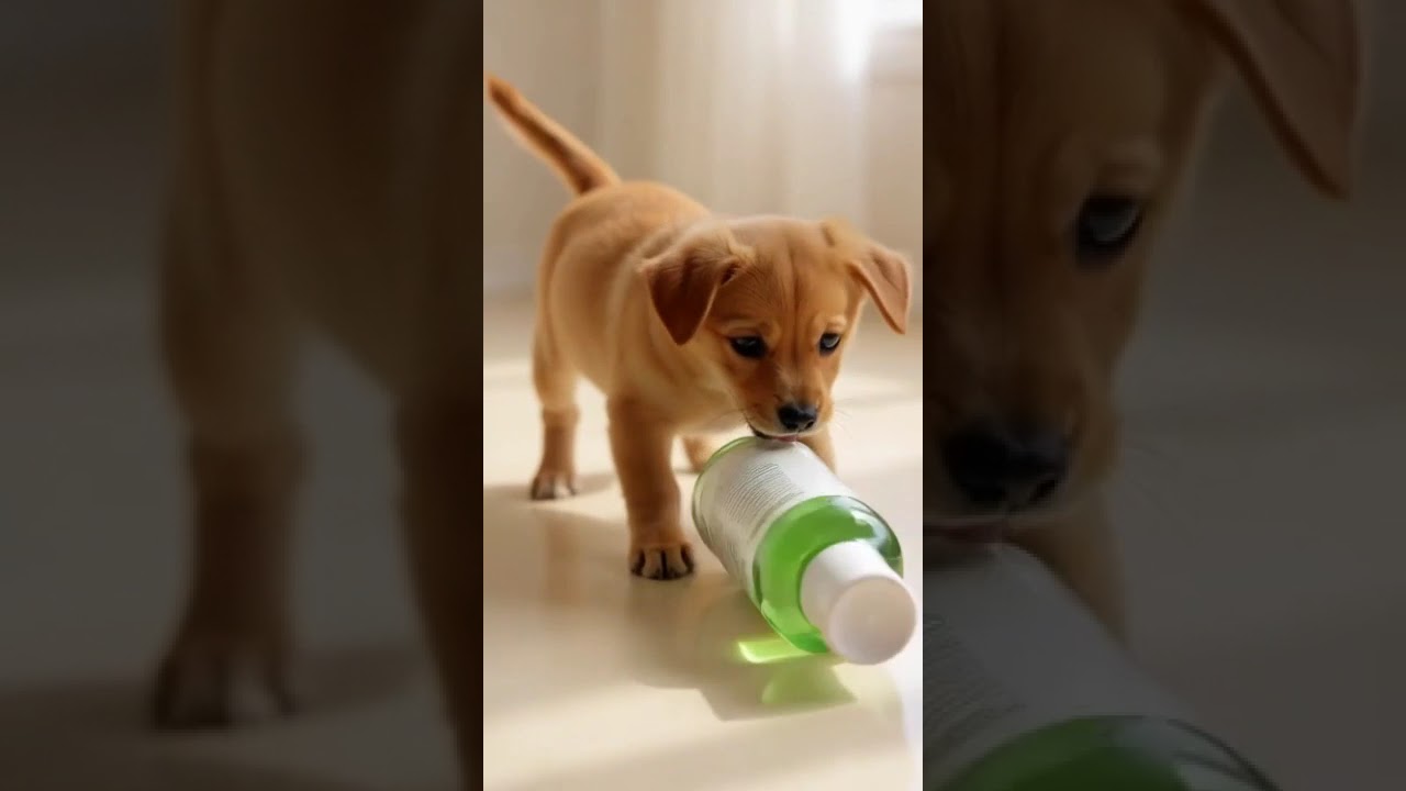 Puppy meets Neul20s Centelsome 5X soothing toner 💧🐶 