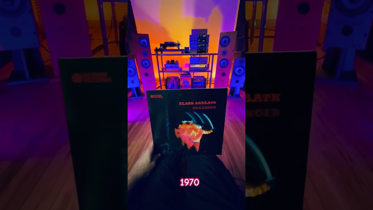 Black Sabbath Paranoid Vinyl 80's HiFi Audio Stereo System #nowspinning #vinyl #vinyloftoday