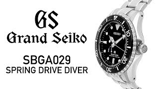 Grand Seiko SBGA029 Spring Drive 200m Dive Watch Review