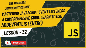 JavaScript Event Listeners | addEventListener() in JavaScript | Hindi/Urdu | JavaScript Tutorial #32
